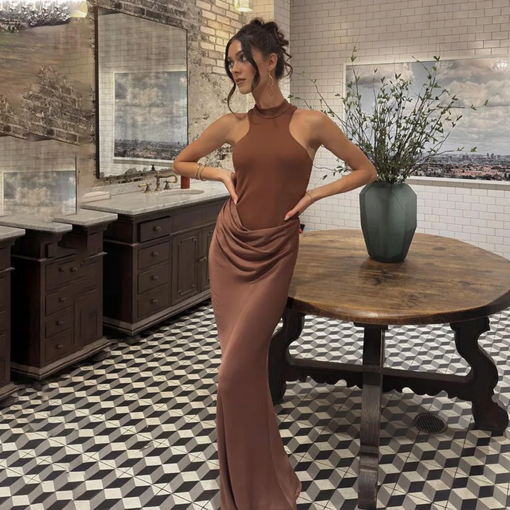 Roslyn Satin Maxi Dress - Image 5