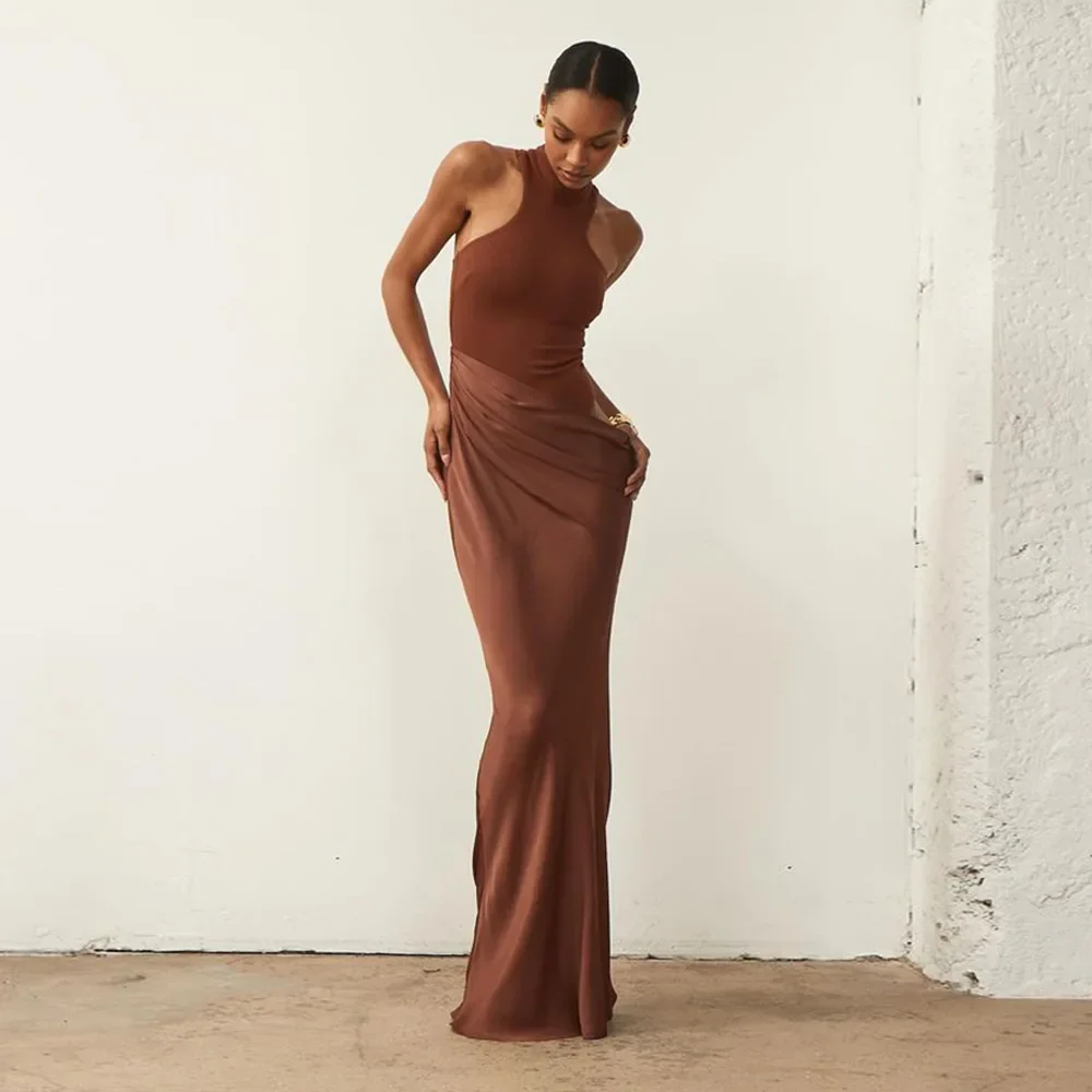 Roslyn Satin Maxi Dress - Image 8