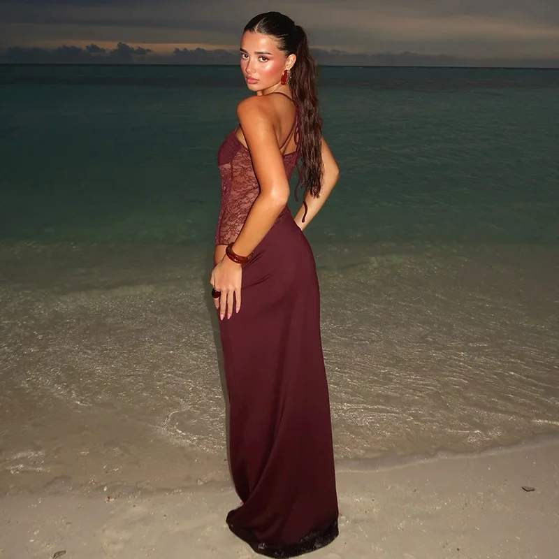 Rylin Lace Cut Out Maxi Dress - Image 3