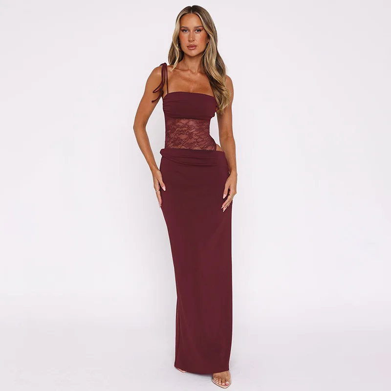 Rylin Lace Cut Out Maxi Dress - Image 6