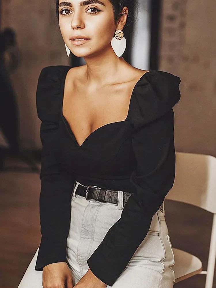 Salina Puff Sleeves Top - Image 2