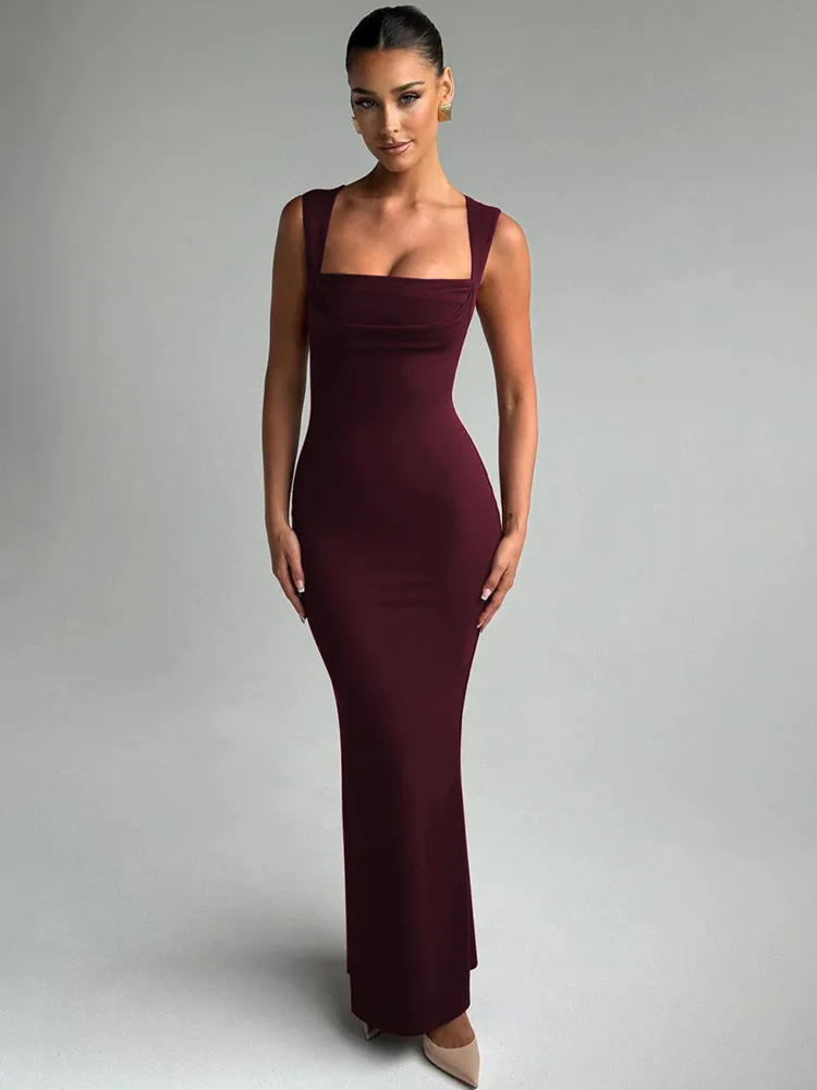 Salina Square Neck Maxi Dress
