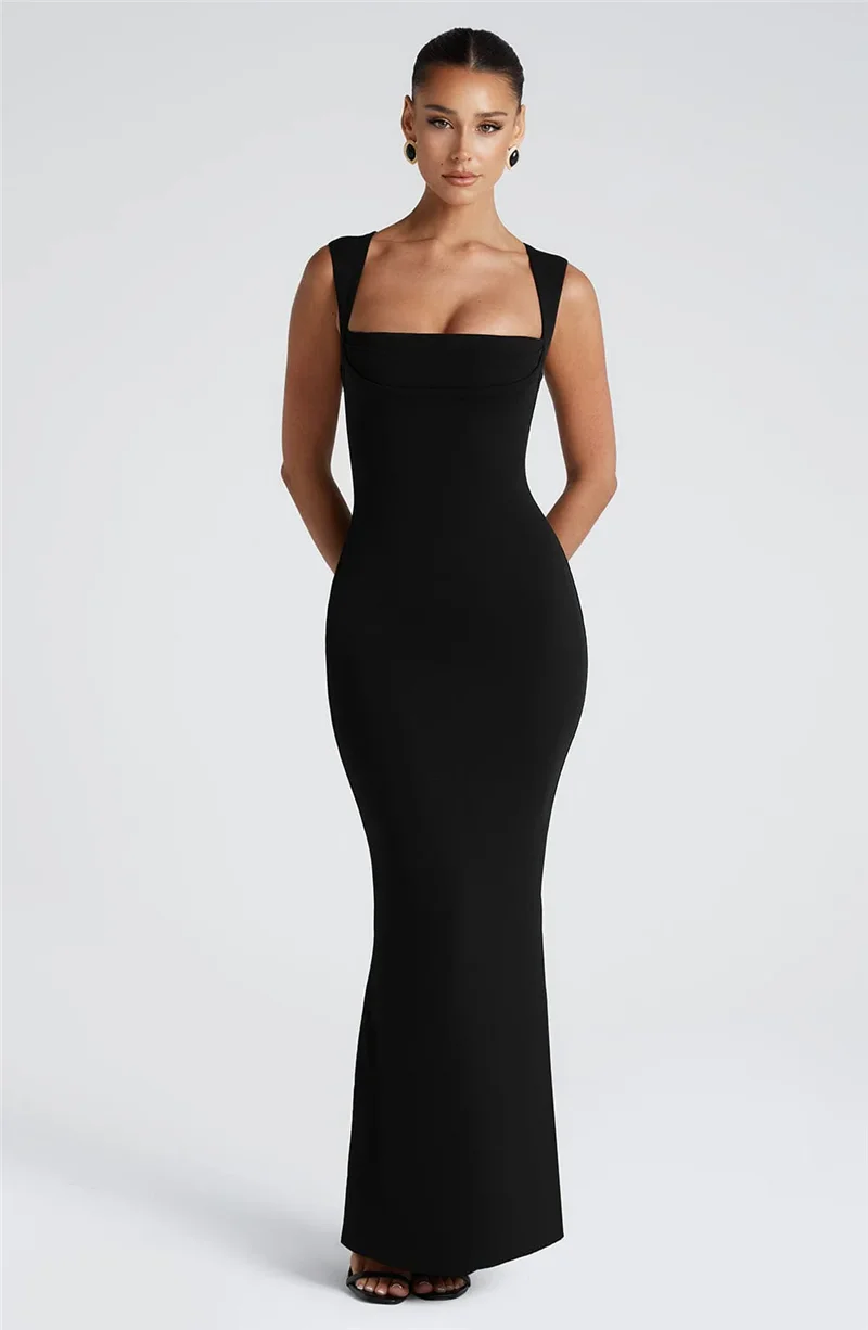 Salina Square Neck Maxi Dress - Image 17