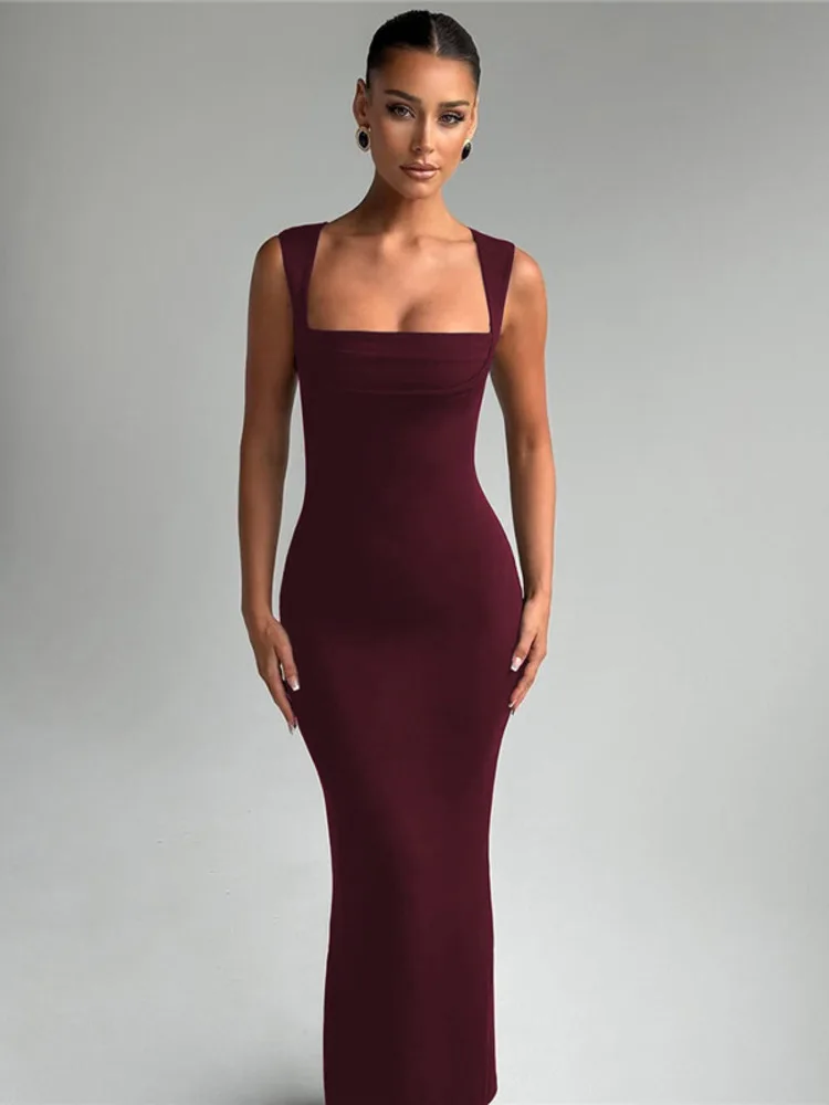 Salina Square Neck Maxi Dress - Image 2