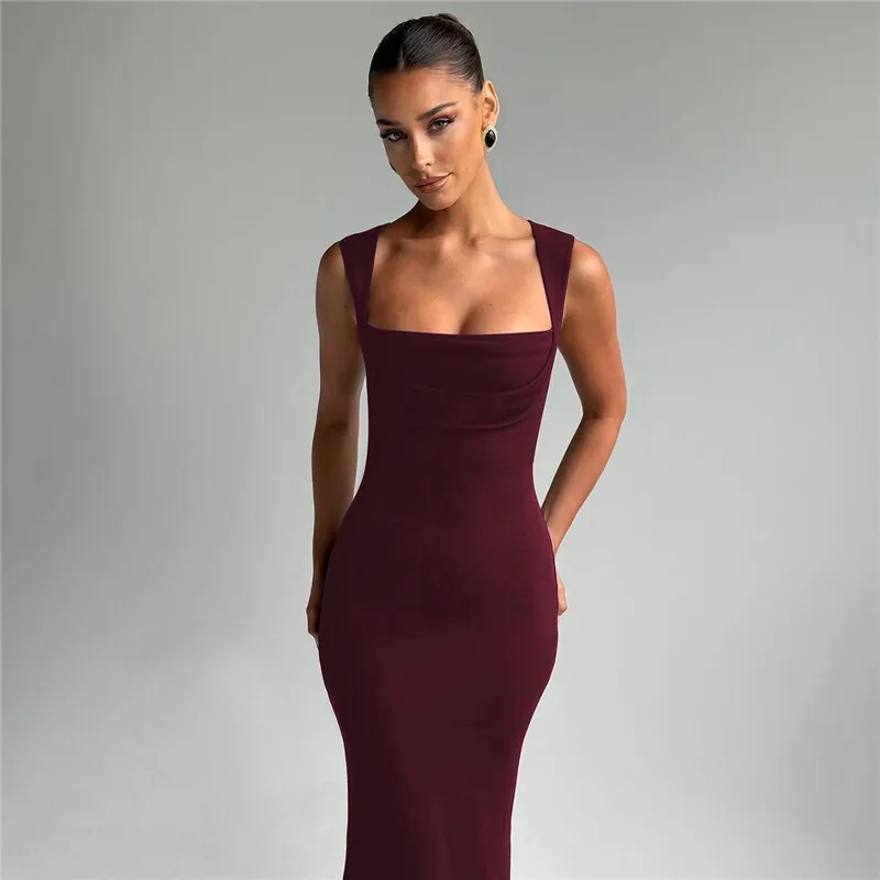 Salina Square Neck Maxi Dress - Image 4