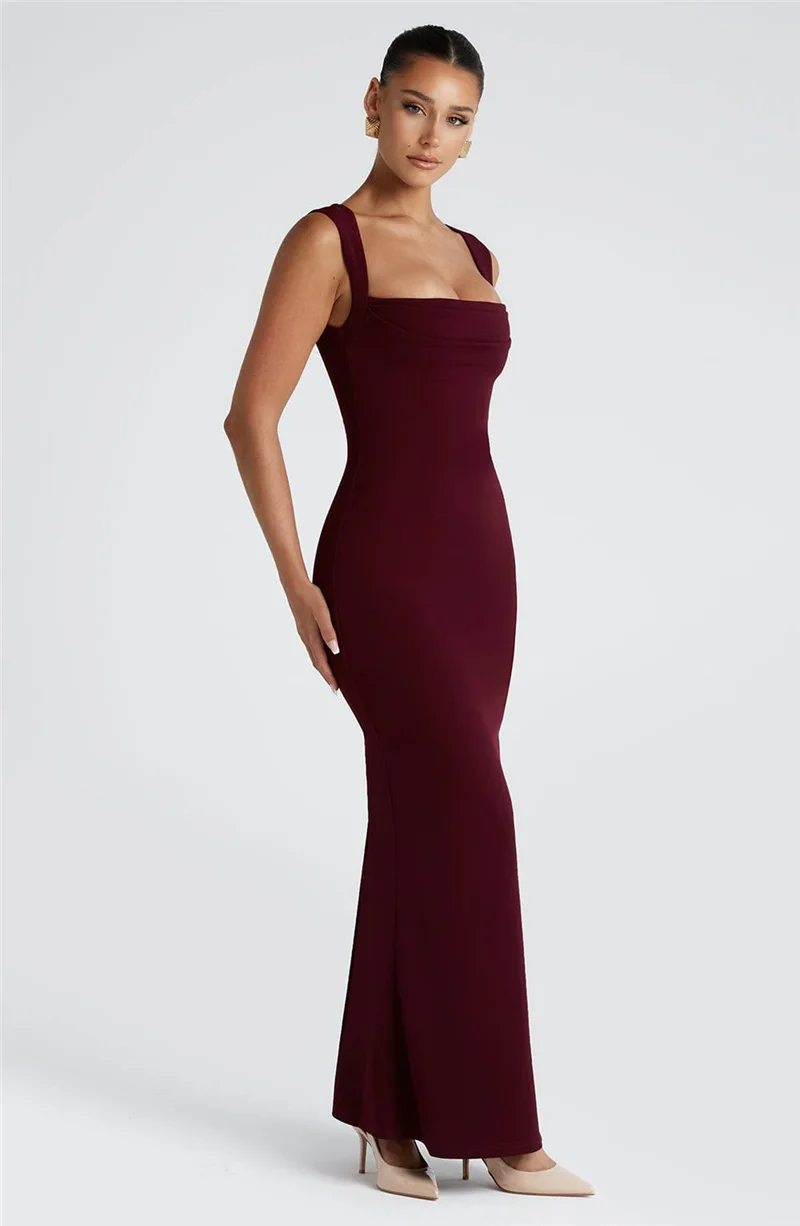 Salina Square Neck Maxi Dress - Image 6