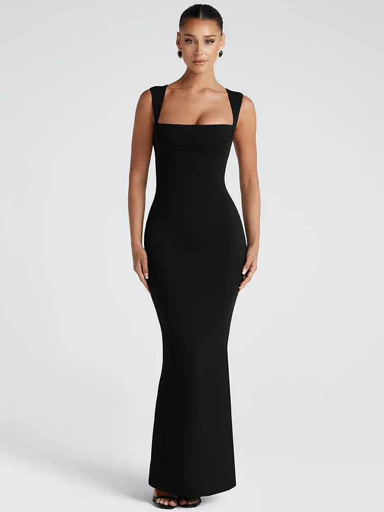 Salina Square Neck Maxi Dress - Image 9
