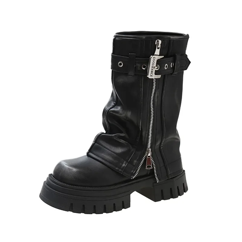 Sam Mid Calf Combat Shoes - Image 18