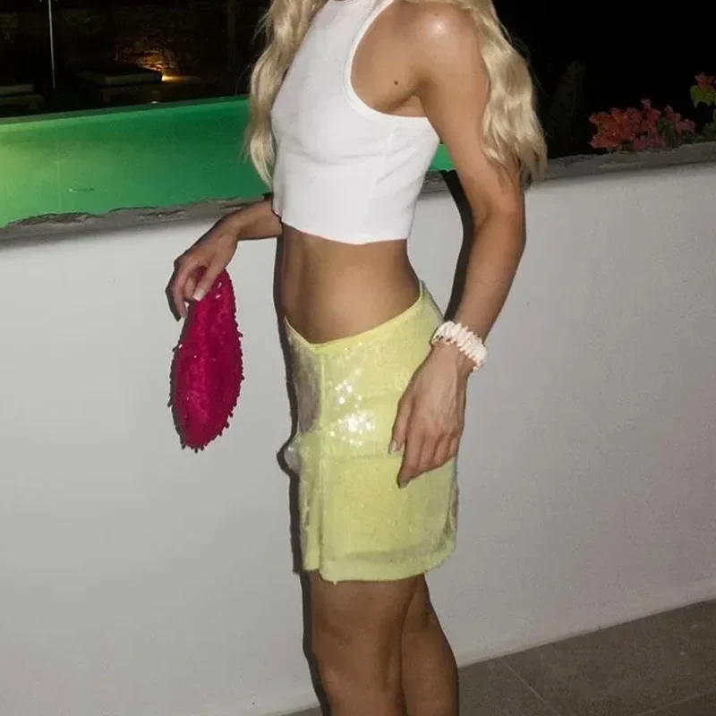 Sammie Sequin Mini Skirt - Image 2