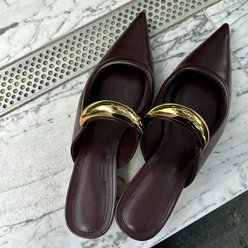 Sarajane Pointed Toe Mules - Image 3