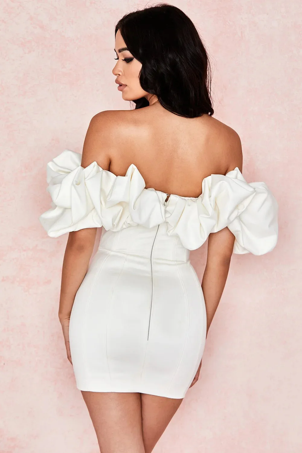 Sasha's Elegant Neckline Dress - Image 6