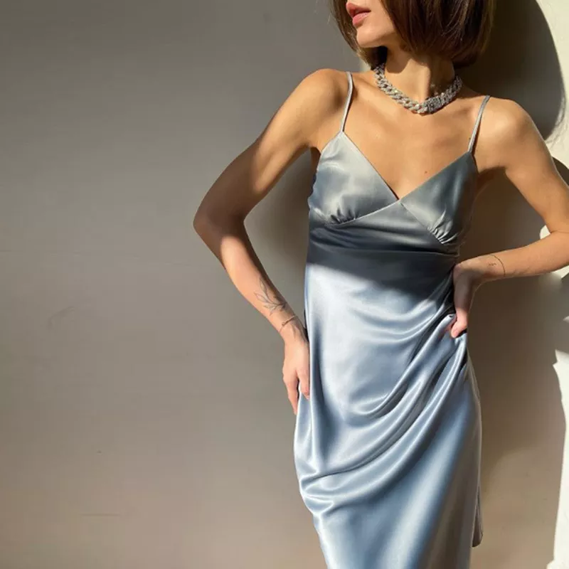 Satin Serenade Camisole Dress - Image 5