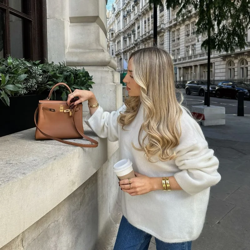 Sayla Knitted O Neck Pullover - Image 2