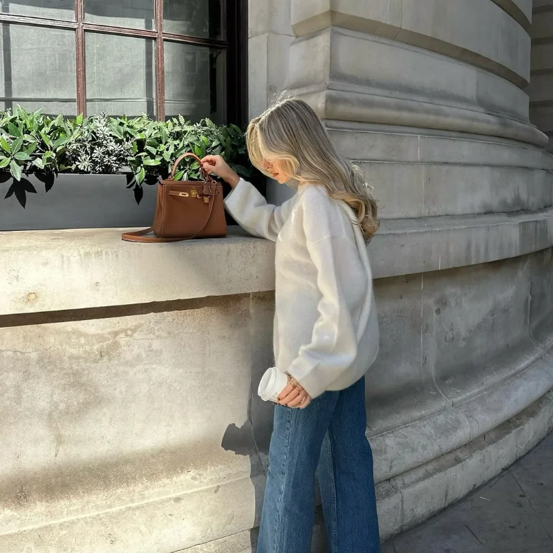 Sayla Knitted O Neck Pullover - Image 4