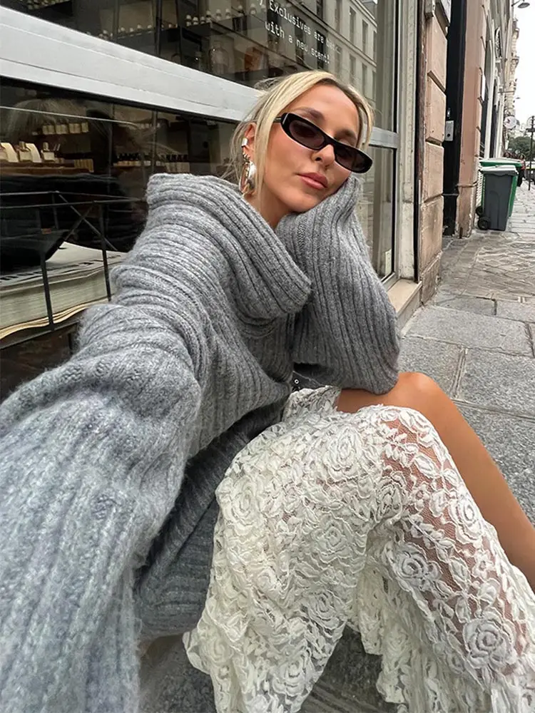 Sculpted Serenity Slash Neck Sweater - Image 3