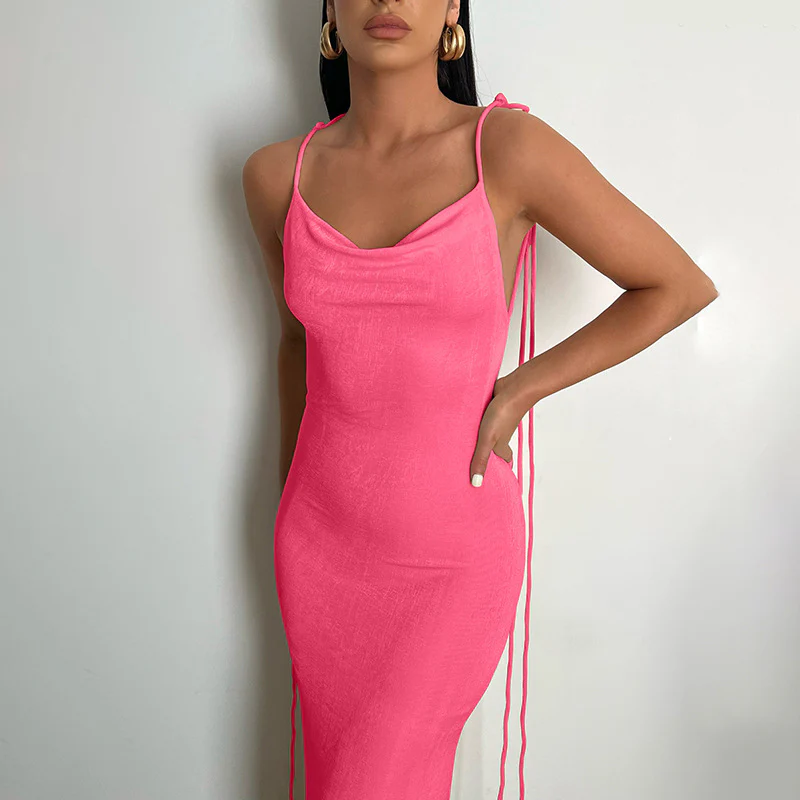 Sean Backless Fishtail Long Dress - Image 10