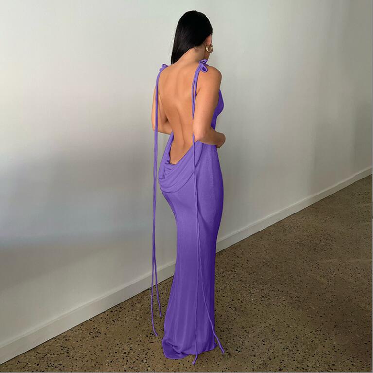 Sean Backless Fishtail Long Dress - Image 13