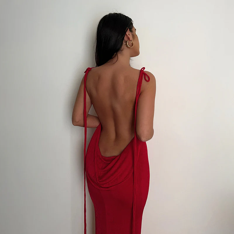Sean Backless Fishtail Long Dress - Image 3