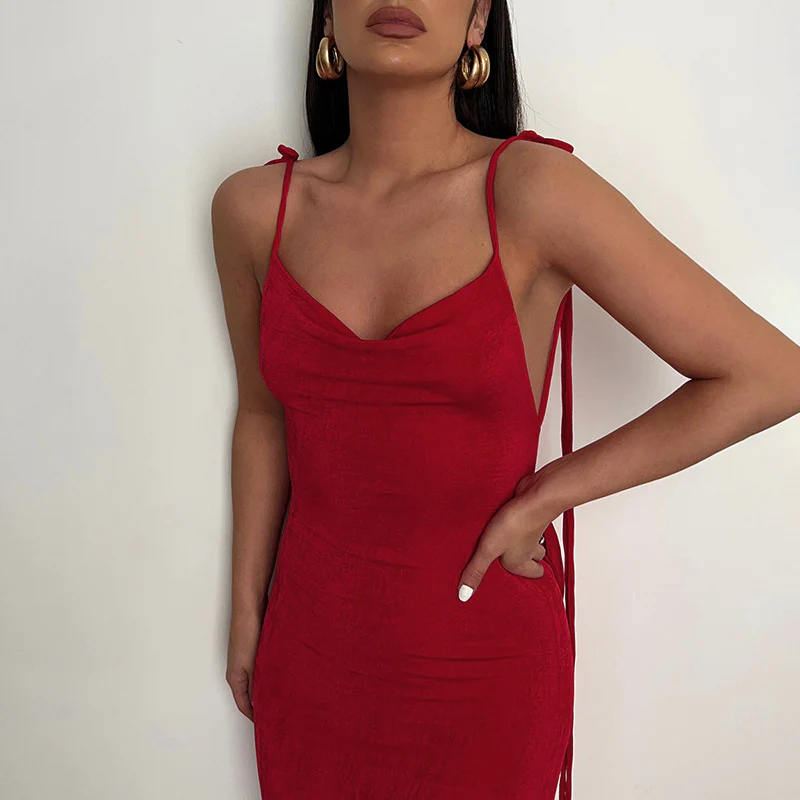 Sean Backless Fishtail Long Dress - Image 4