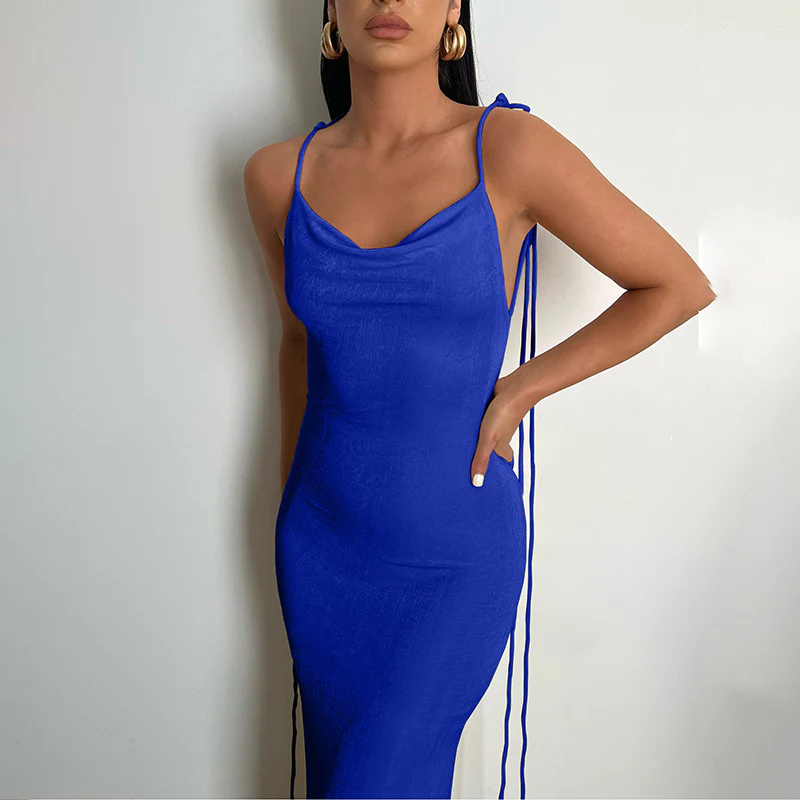 Sean Backless Fishtail Long Dress - Image 6