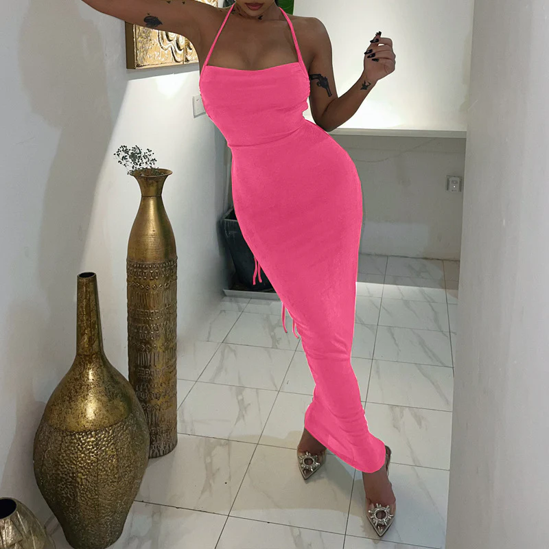 Sean Backless Fishtail Long Dress - Image 9
