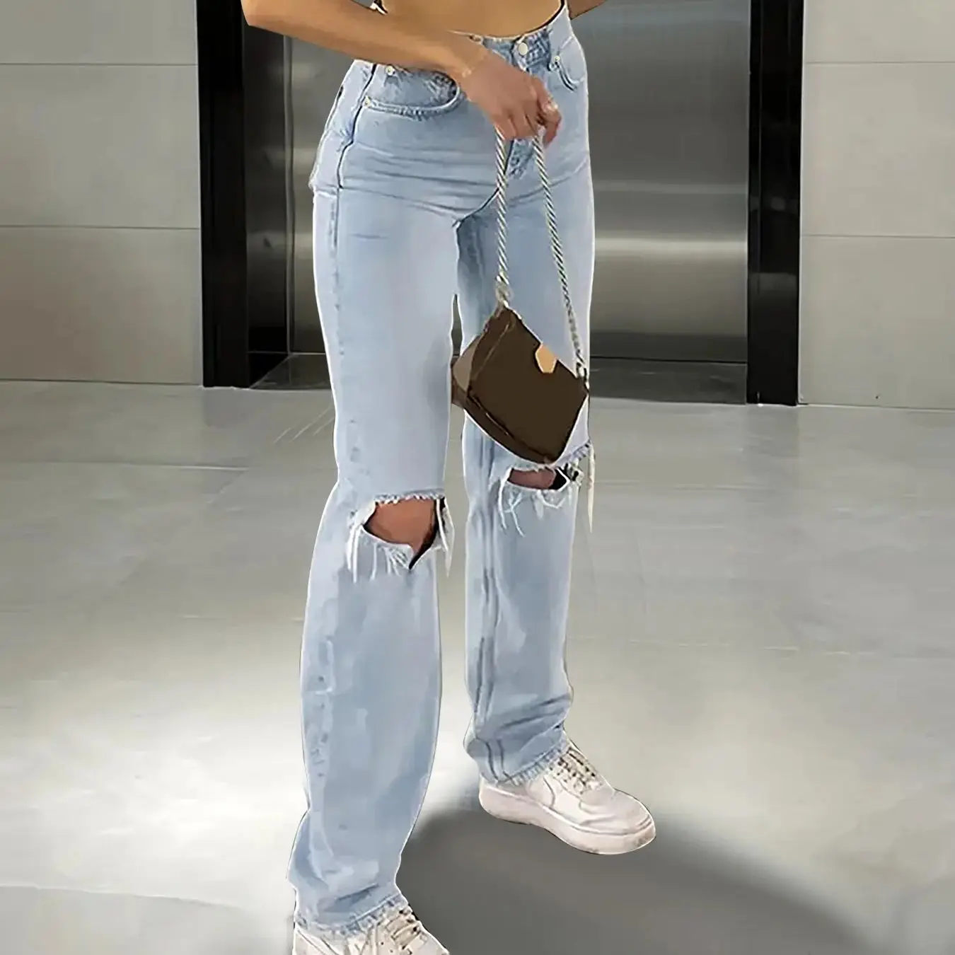 Seawalk Knee Ripped Jeans - Image 6