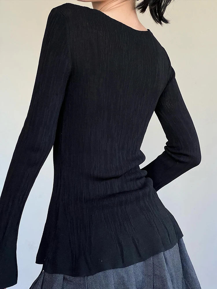 Seil Slim Pleated Top - Image 3