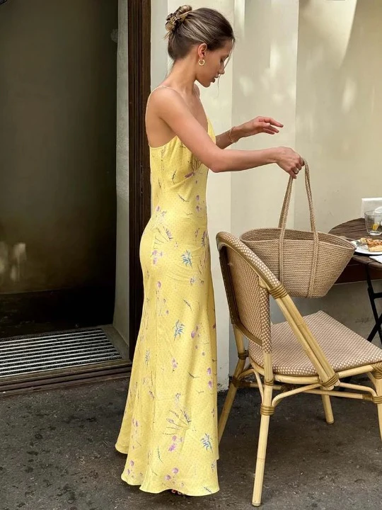 Send Me Flowers Spaghetti Strap Dress - Image 5