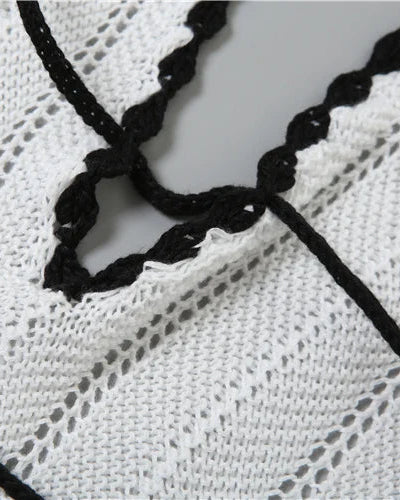 Seona Lace Up Halter Dress - Image 7