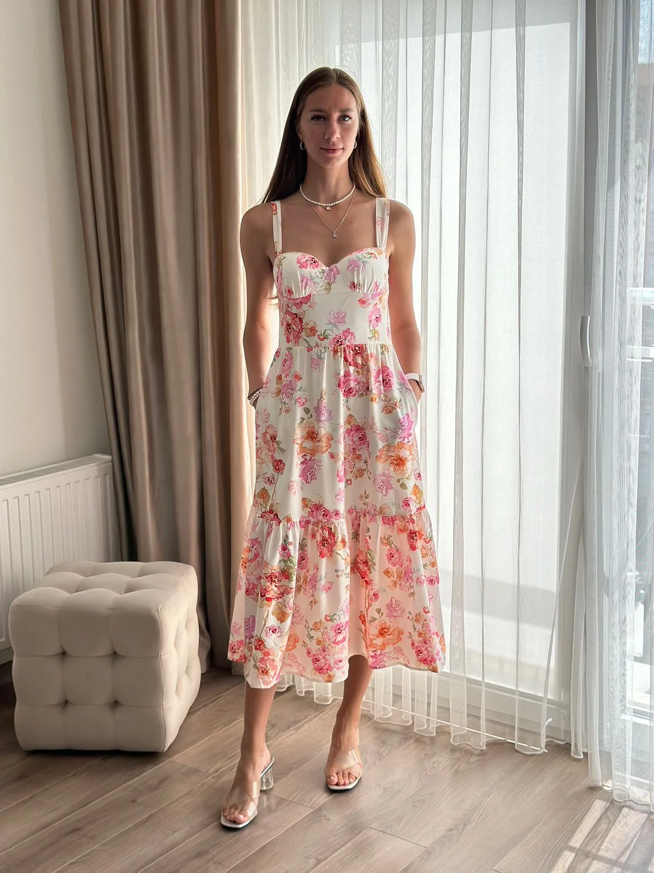 Seraphine  Floral Midi Dress - Image 14