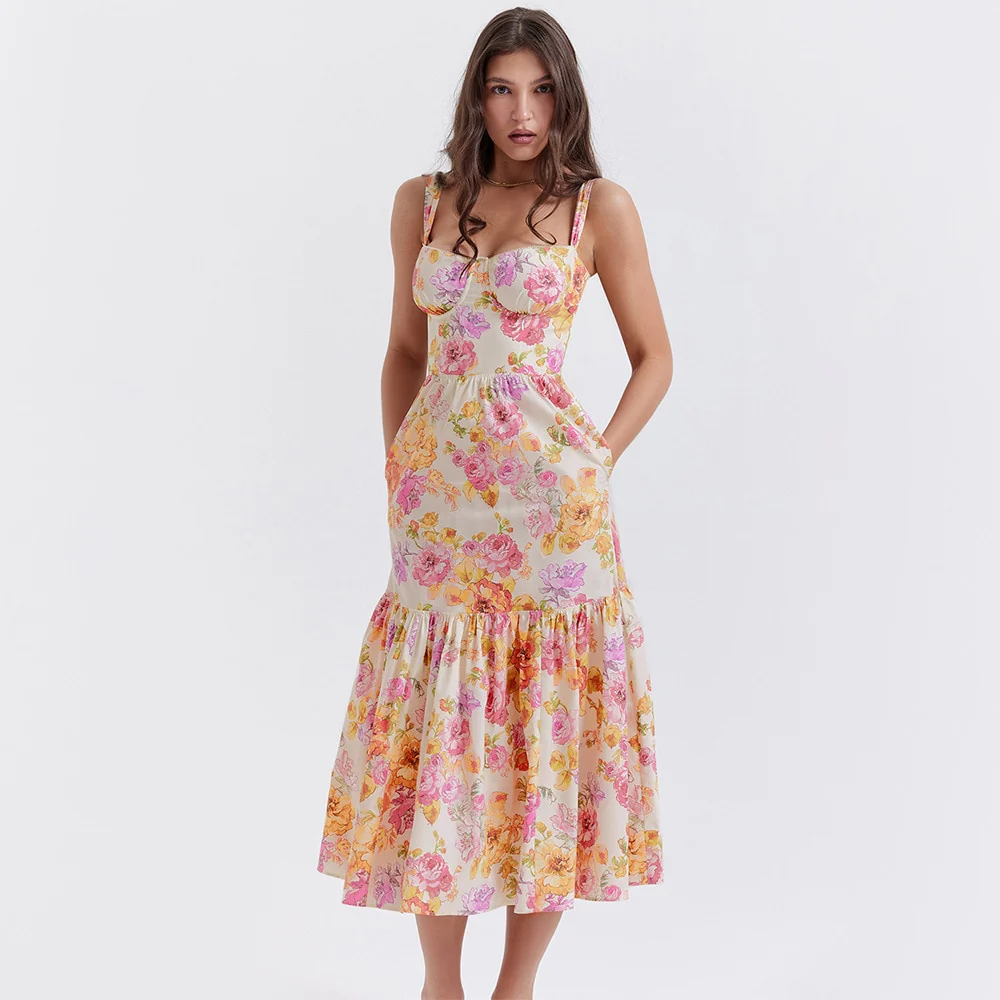 Seraphine  Floral Midi Dress - Image 6