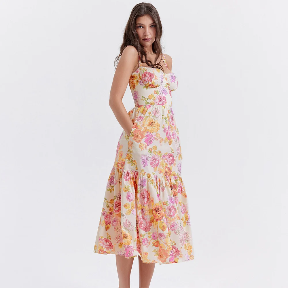 Seraphine  Floral Midi Dress - Image 7