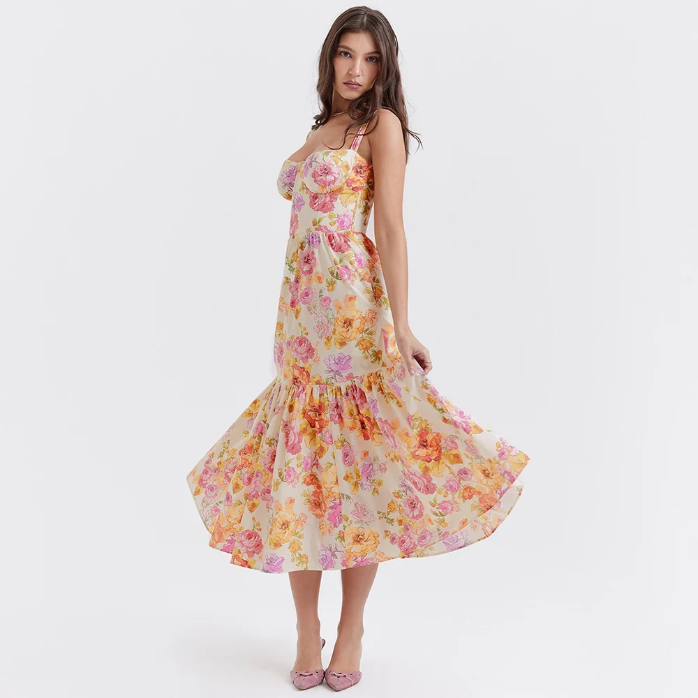 Seraphine  Floral Midi Dress - Image 9