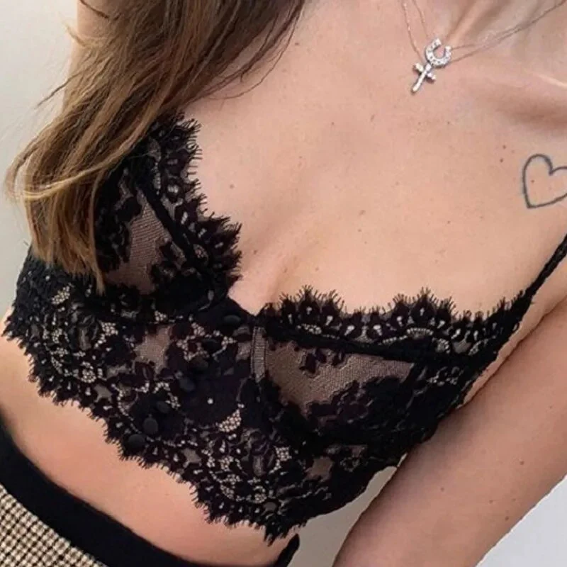 'Serenade in Lace' Cropped Cami - Image 14