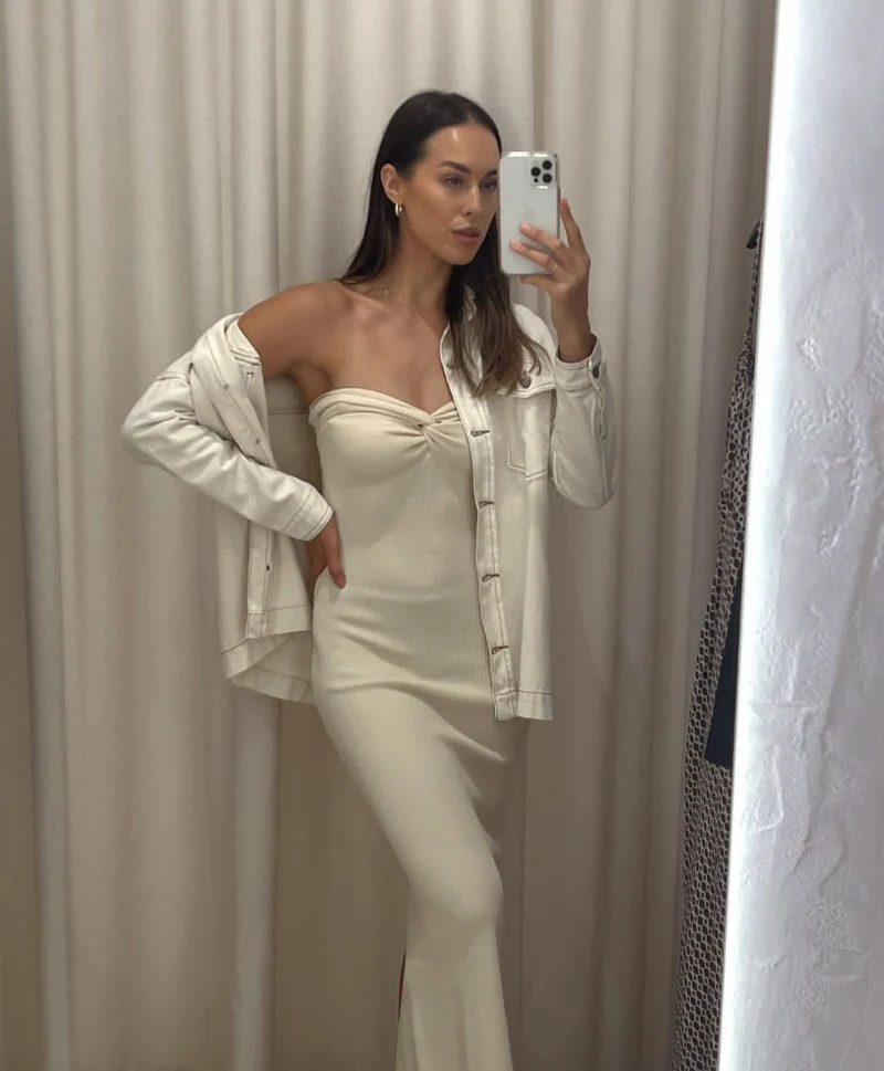 Serene Sunset Tube Dress - Image 26