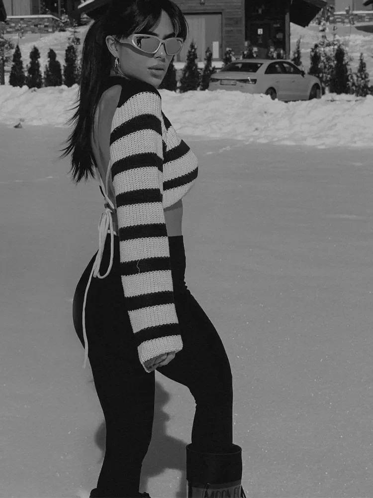 Set You Free Backless Knitted Crop Top - Image 3