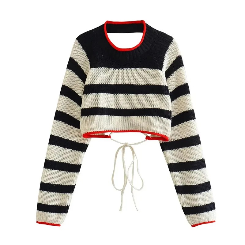 Set You Free Backless Knitted Crop Top - Image 5