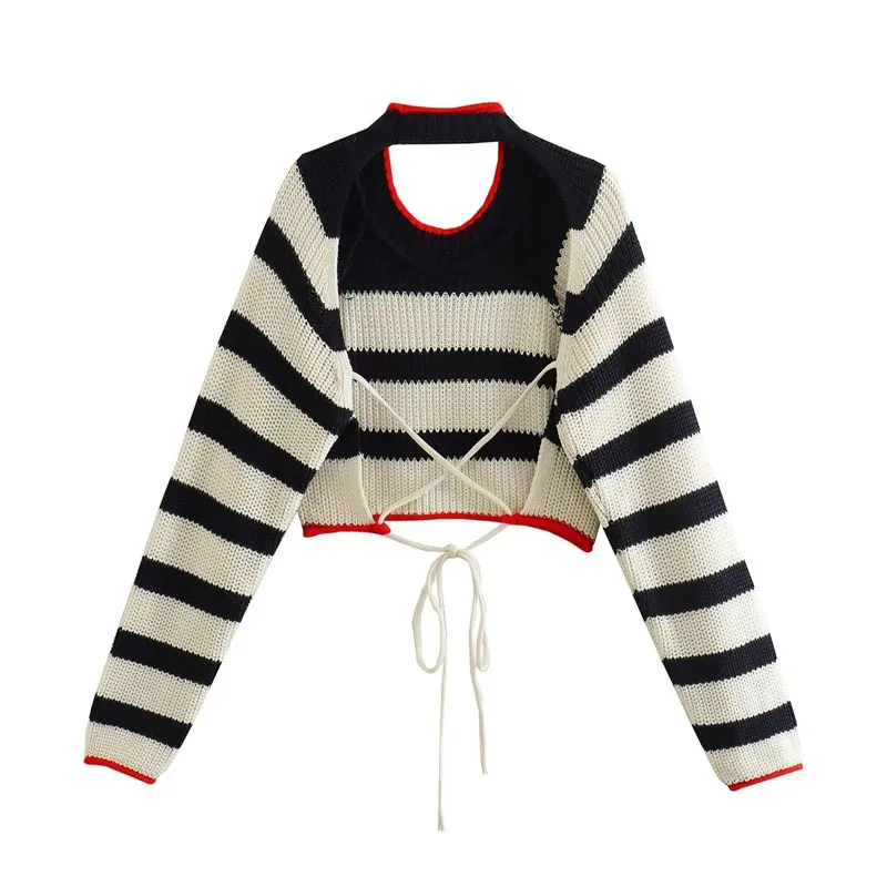 Set You Free Backless Knitted Crop Top - Image 6