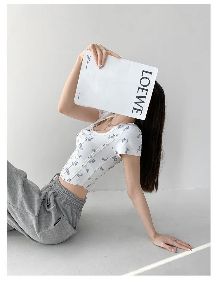 Shea Floral Crop Top - Image 14