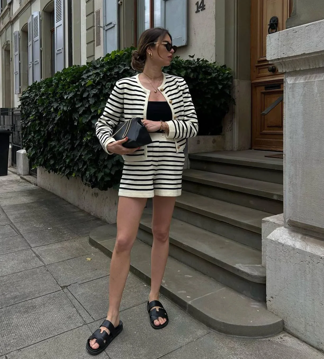 She's A Beast Striped Shorts Set - Image 11