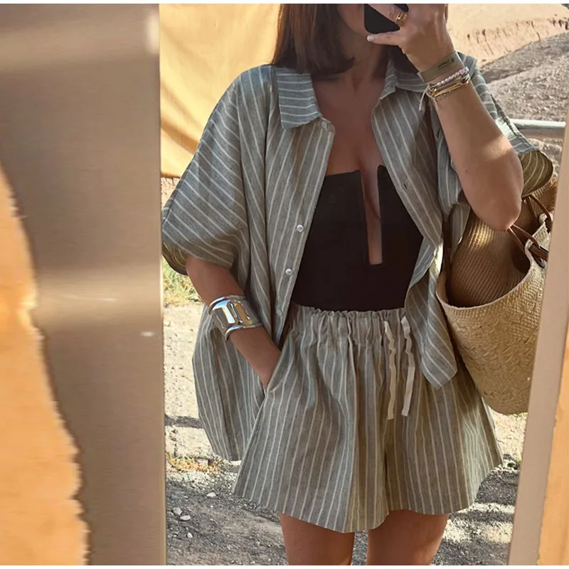 Shilo Striped Shorts Set - Image 2