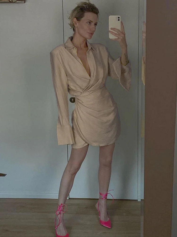 Sienna Draped Dress - Image 6