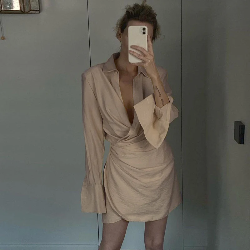 Sienna Draped Dress - Image 7