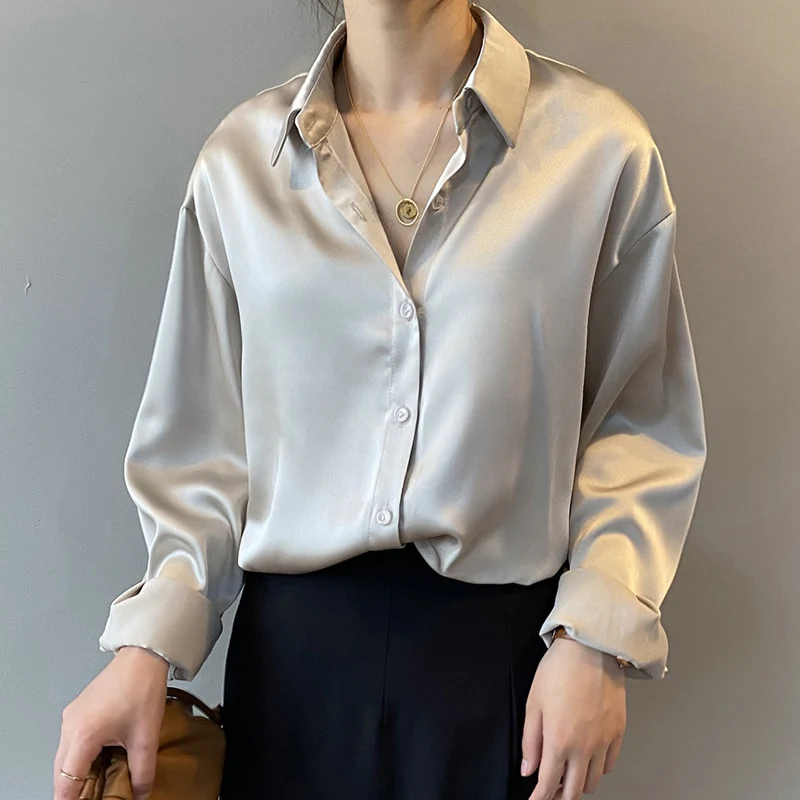 Simona Satin Shirt - Image 5