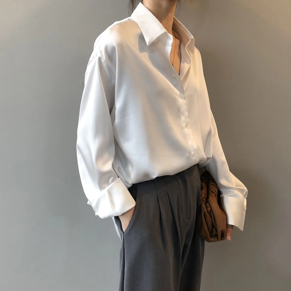 Simona Satin Shirt - Image 7