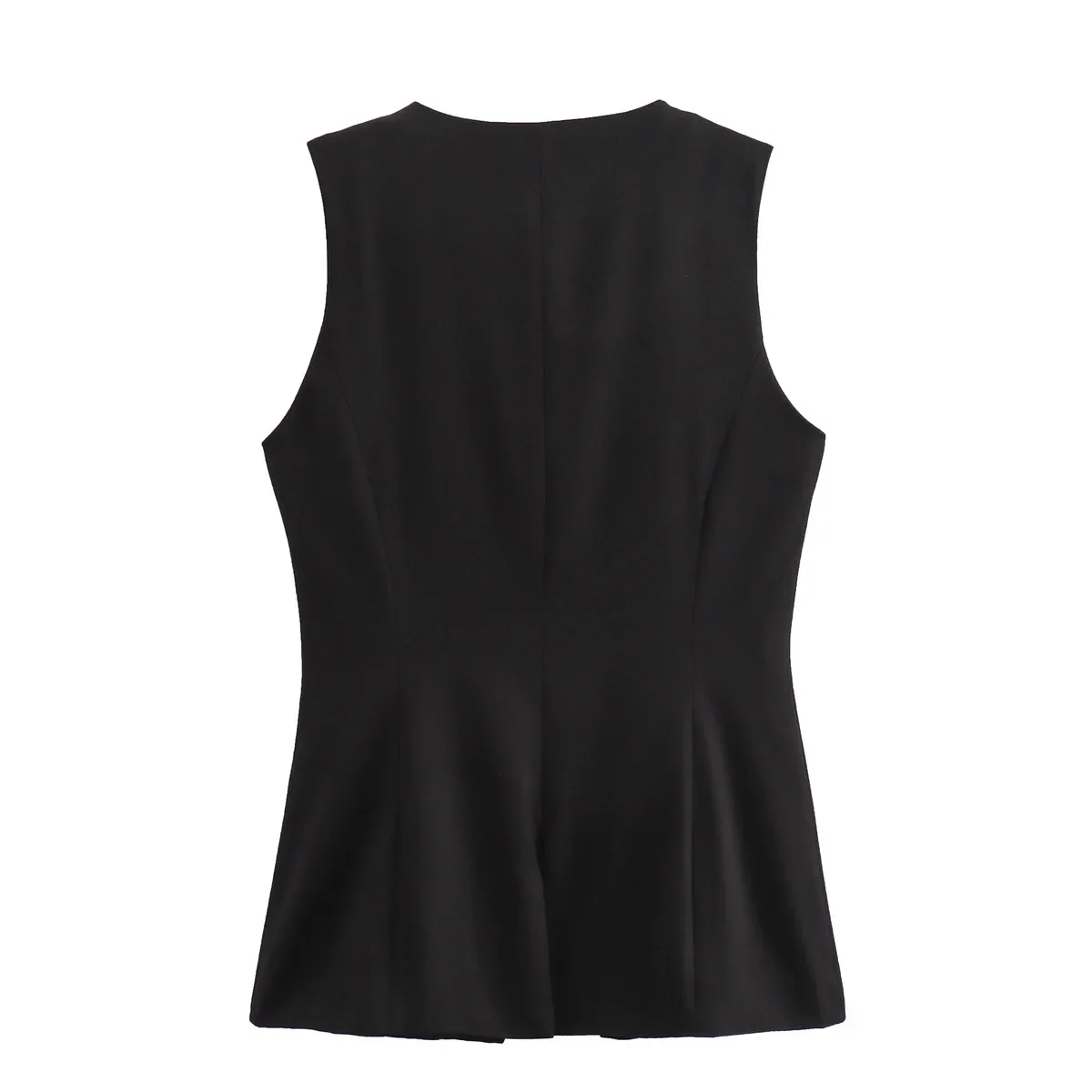 So Dramatic Button Up Vest Top - Image 11