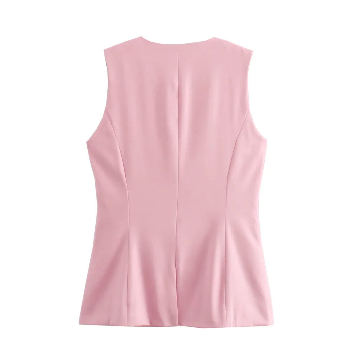 So Dramatic Button Up Vest Top - Image 13