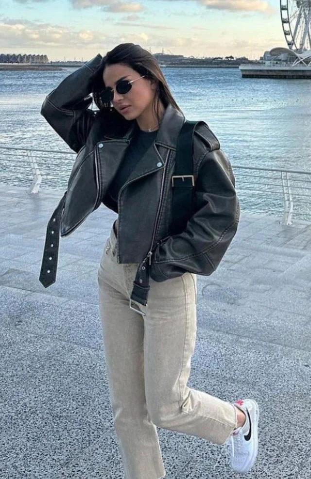 Soho Slick Leather Jacket - Image 3