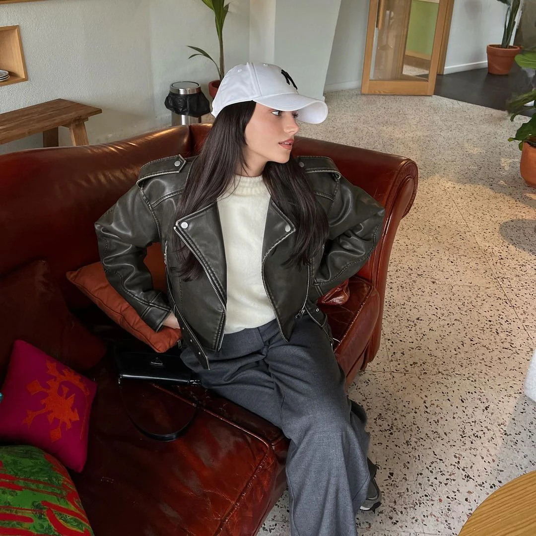 Soho Slick Leather Jacket - Image 6