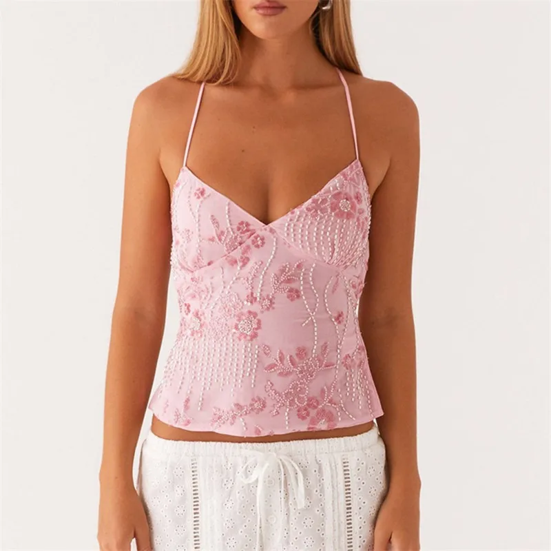 Solana Sequin Halter Top - Image 5